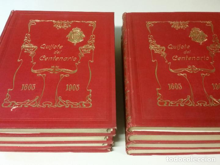 1905 - CERVANTES. EL INGENIOSO HIDALGO DON QUIJOTE DE LA MANCHA (QUIJOTE DEL CENTENARIO). 8 TOMOS (Libros antiguos (hasta 1936), raros y curiosos - Literatura - Narrativa - Clásicos)