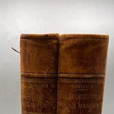 Libros antiguos: DON QUIJOTE DE LA MANCHA. MIGUEL DE CERVANTES. TOMOS I Y II. MONTANER Y SIMON EDITORES 1880-1883.