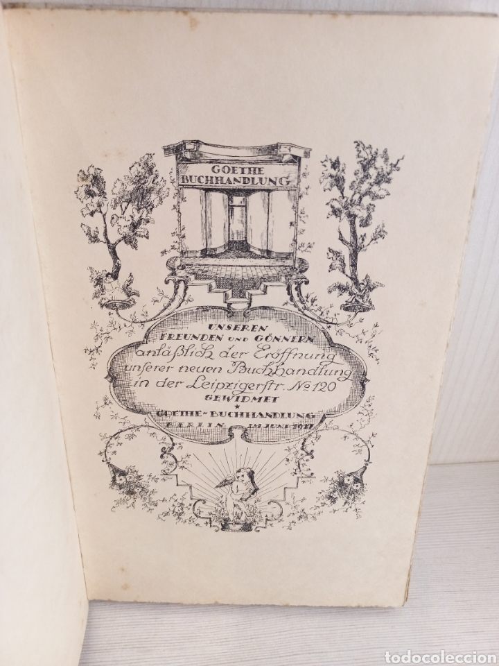 Libros antiguos: Lieder der Liebe. Goethe. Berlin, 1927. Ejemplar numerado. - Foto 3