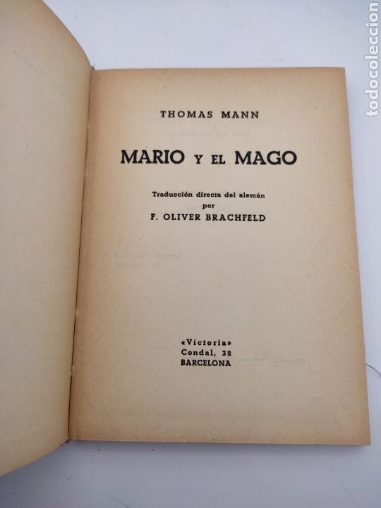 Libros antiguos: Mario y el mago primera edicion1945 - Foto 2