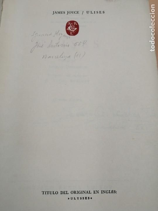 Libros antiguos: ULISES JAMES JOYCE - Foto 4