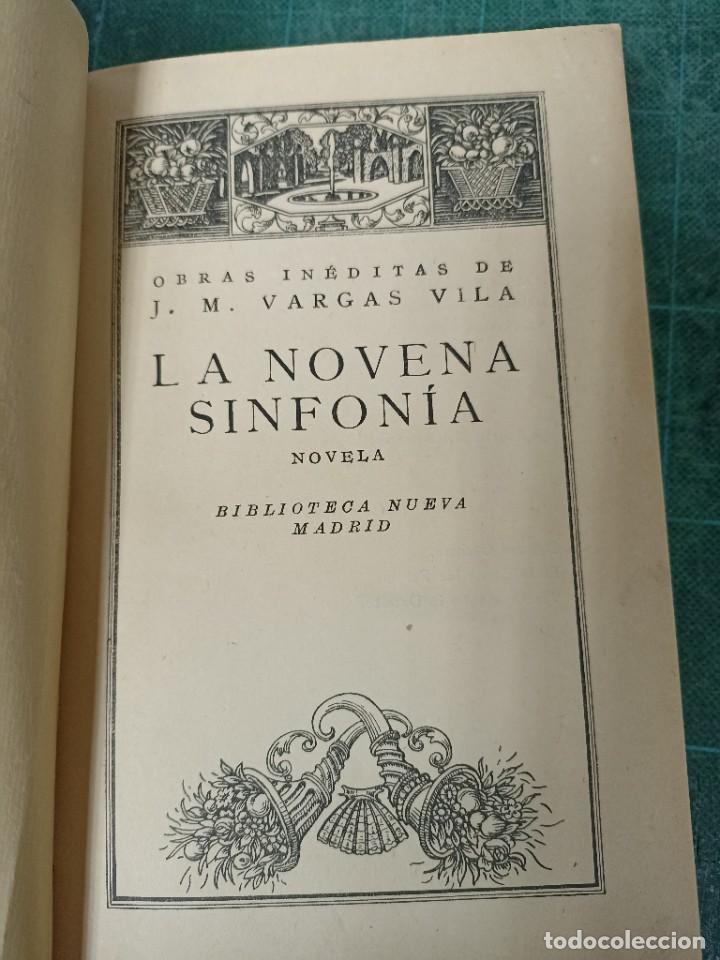 Libros antiguos: Vargas Vila. La novena sinf&oacute;nica. Biblioteca Nueva - Foto 2