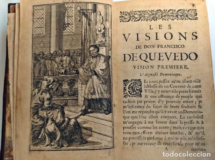 Libros antiguos: AÑO 1699: LAS VISIONES, DE QUEVEDO Y OTRAS OBRAS. LIBRO DEL SIGLO XVII. - Foto 4 - 312720688