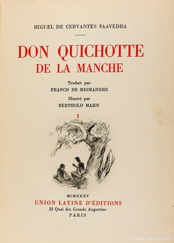 Libros antiguos: Don Quichotte de la Manche. Francis de Miomandre / Berthold Mahn - Foto 1