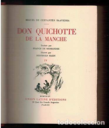 Libros antiguos: Don Quichotte de la Manche. Francis de Miomandre / Berthold Mahn - Foto 2