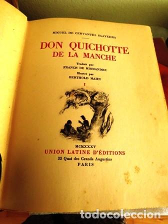Libros antiguos: Don Quichotte de la Manche. Francis de Miomandre / Berthold Mahn - Foto 3