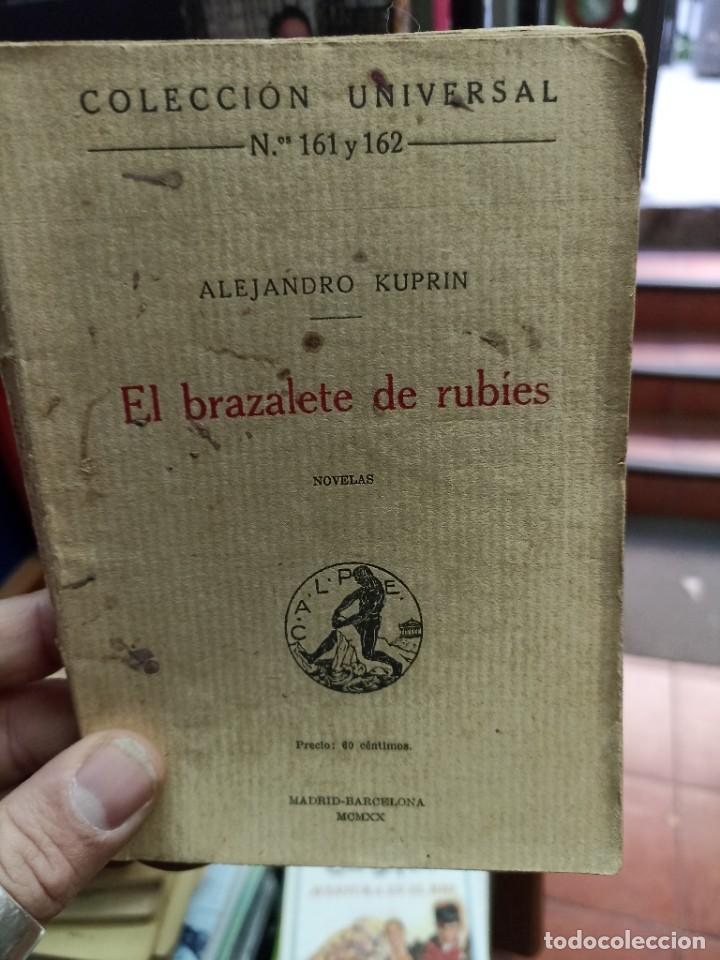 Libros antiguos: Alejandro Kuprinm. El brazalete de rubies. Col. Uni. 161-2. Calpe. 1920 - Foto 1