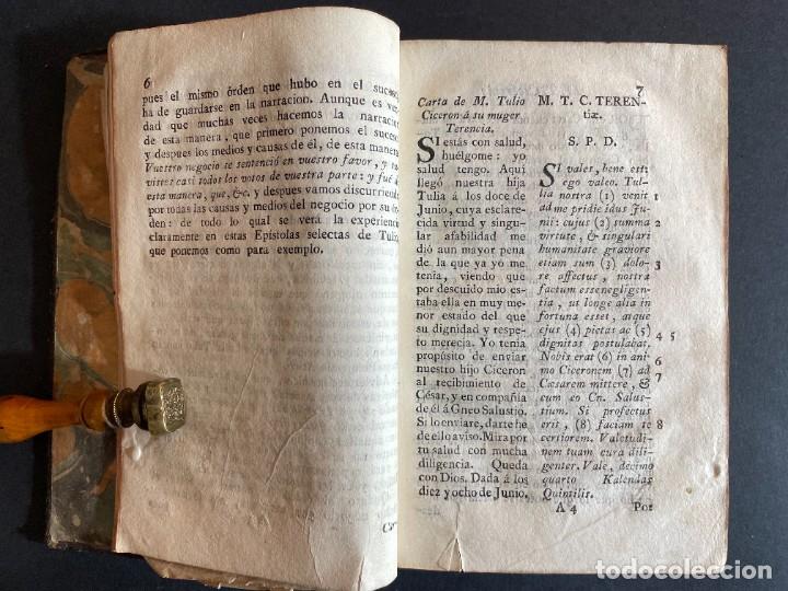 Libros antiguos: MARCO TULIO CICER&Oacute;N. LOS DOS LIBROS DE LAS EP&Iacute;STOLAS SELECTAS. MATRITI 1790 - Foto 5