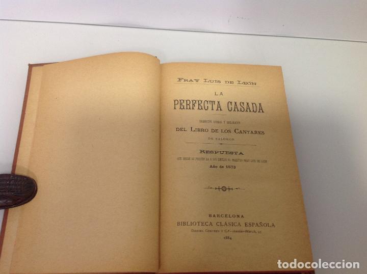 Libros antiguos: FRAY LUIS DE LEON LA PERFECTA CASADA 1884 - Foto 3