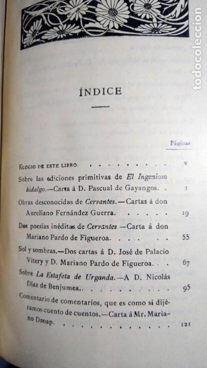 Libros antiguos: Cervantes y sus obras - Foto 3