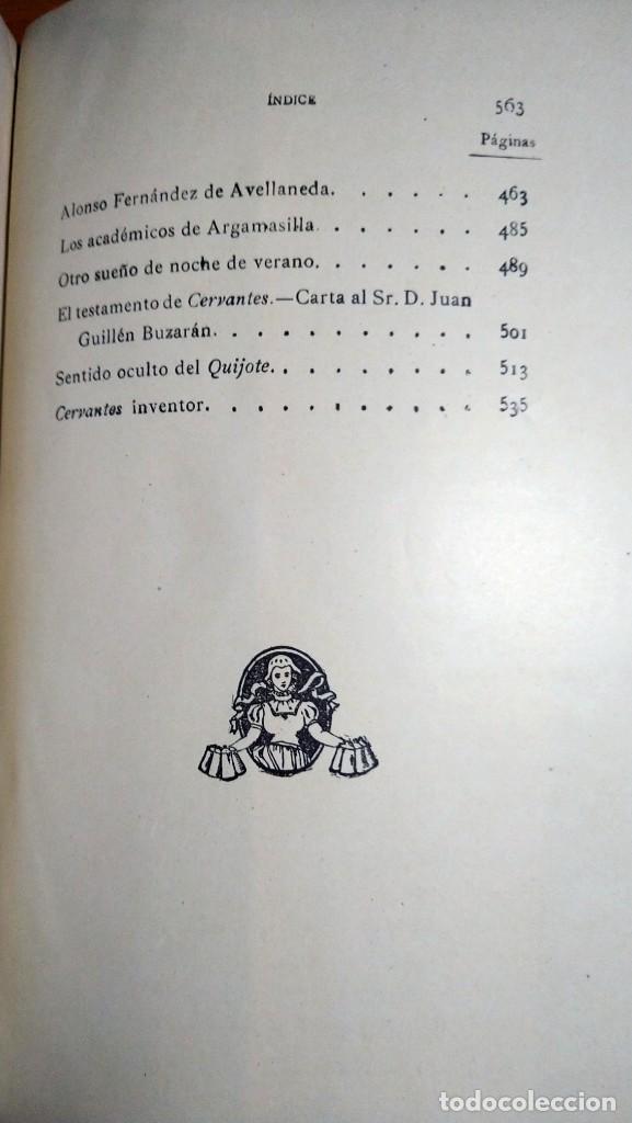 Libros antiguos: Cervantes y sus obras - Foto 5
