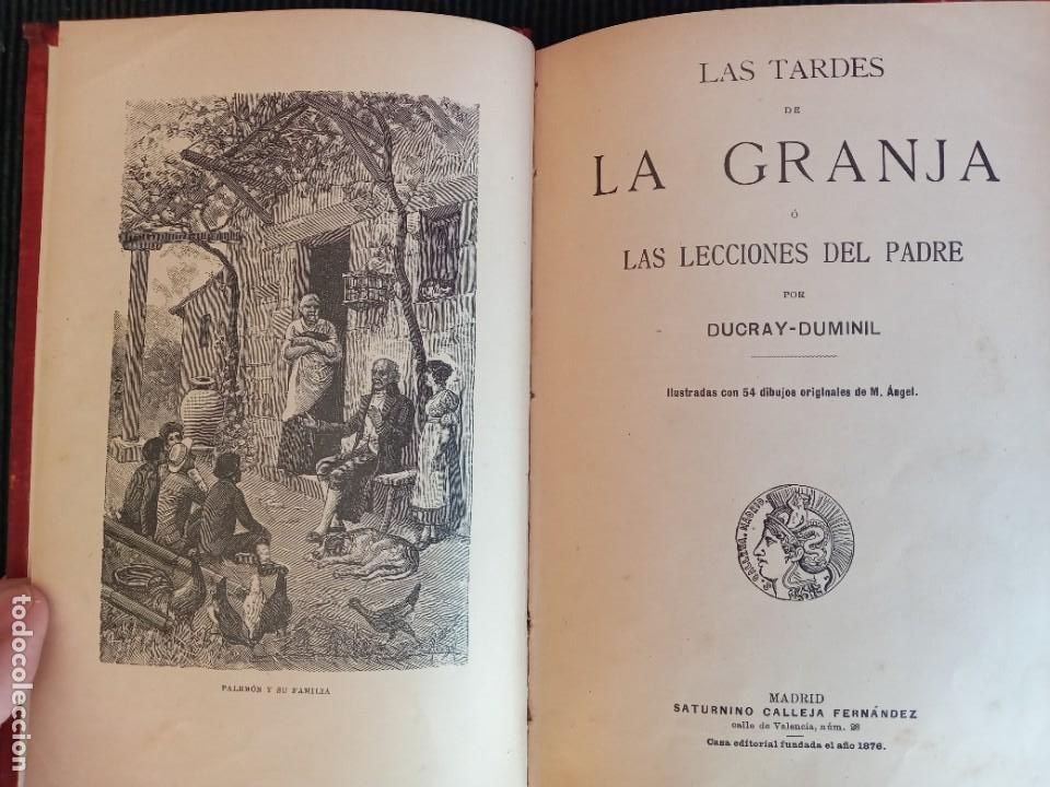 Libros antiguos: TARDES DE LA GRANJA. DUCRAY- DUMINIL. BIBLIOTECA PERLA XXV. - Foto 4