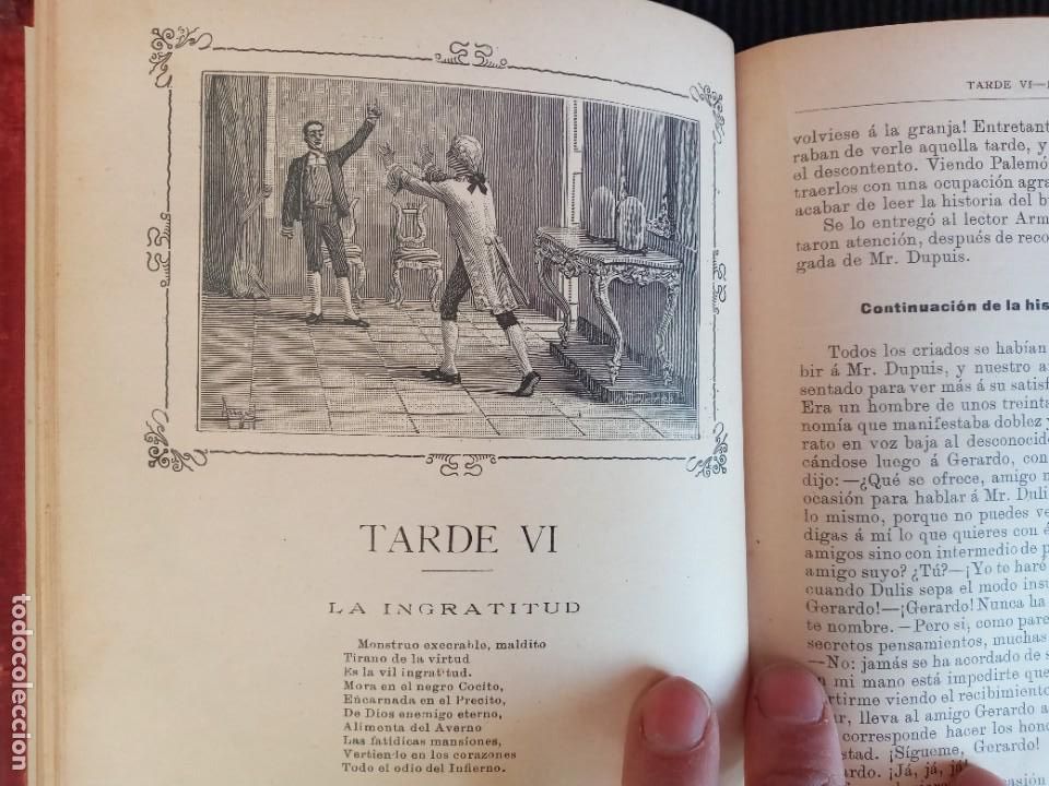 Libros antiguos: TARDES DE LA GRANJA. DUCRAY- DUMINIL. BIBLIOTECA PERLA XXV. - Foto 6