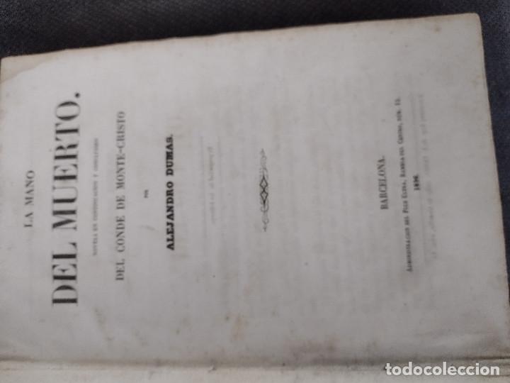 Libros antiguos: LIBRO LA MANO DEL HOMBRE MUERTO 1856 - Foto 3