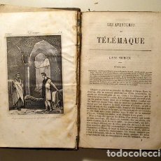 Libros antiguos: FÉLENON - LES AVENTURES DE TÉLÉMAQUE - ILUSTRADO - CARTA MECANOSCRITA DE KARMELE SAN MARTIN