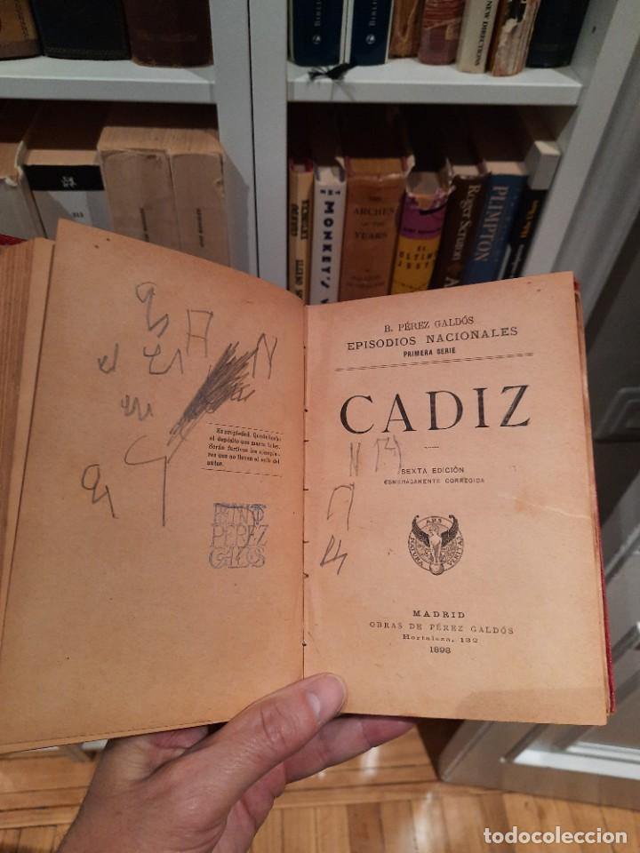 Libros antiguos: Gerona y C&aacute;diz, Benito P&eacute;rez Gald&oacute;s - Foto 3