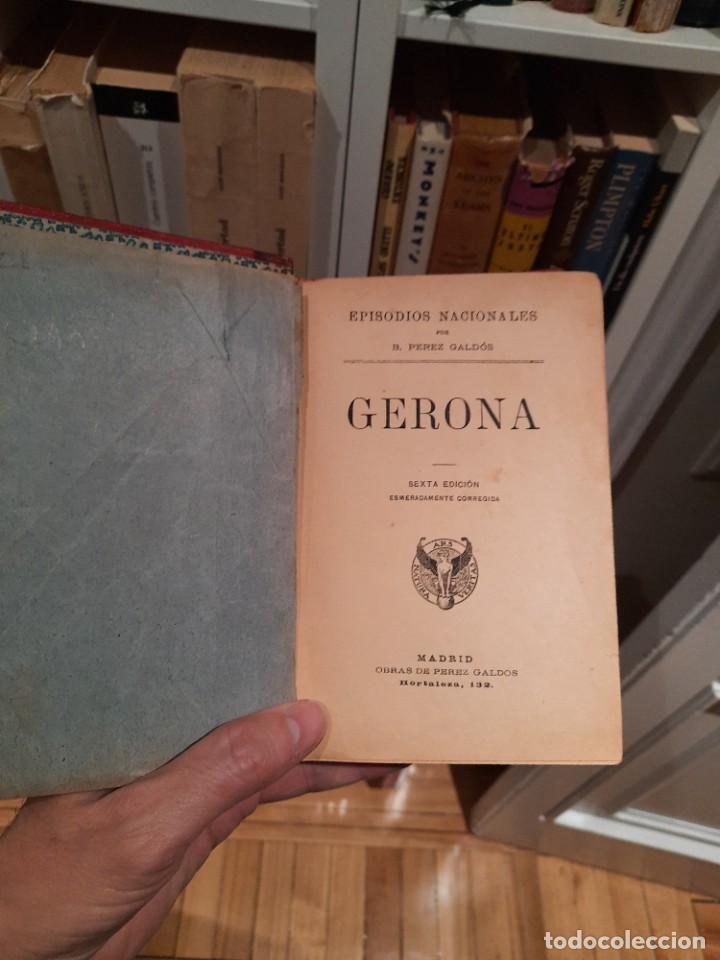Libros antiguos: Gerona y C&aacute;diz, Benito P&eacute;rez Gald&oacute;s - Foto 4