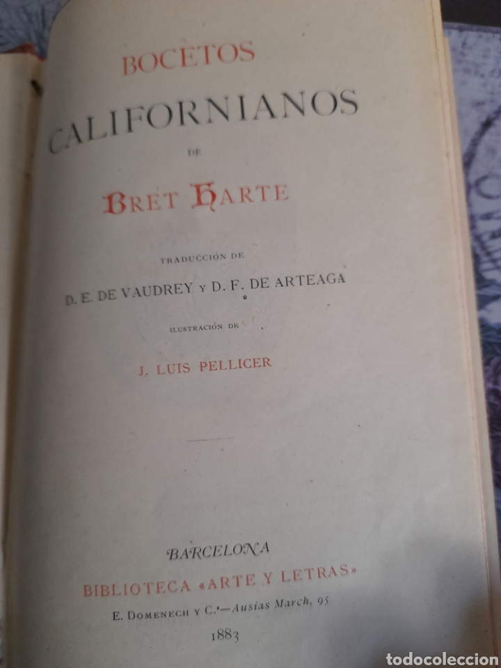 Libros antiguos: Bocetos Californianos, libro de 1883 - Foto 2