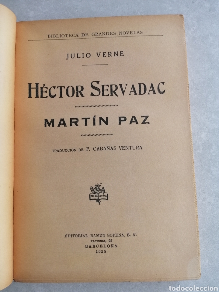 Libros antiguos: H&Eacute;CTOR SERVADAC - JULIO VERNE - Foto 2