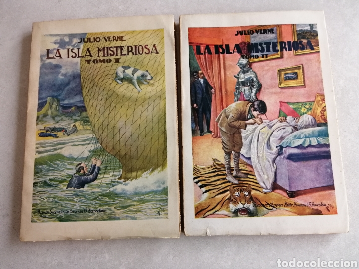 Old books: LA ISLA MISTERIOSA TOMO I Y TOMO II