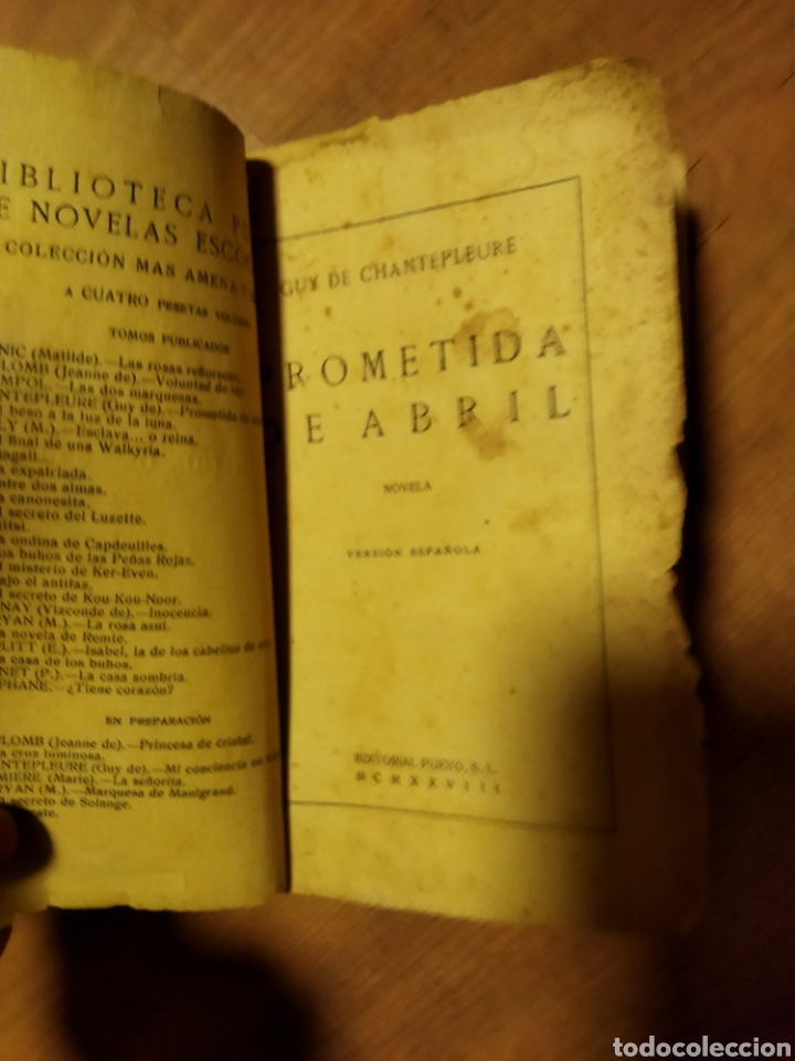 Libros antiguos: Prometida de abril - Foto 2