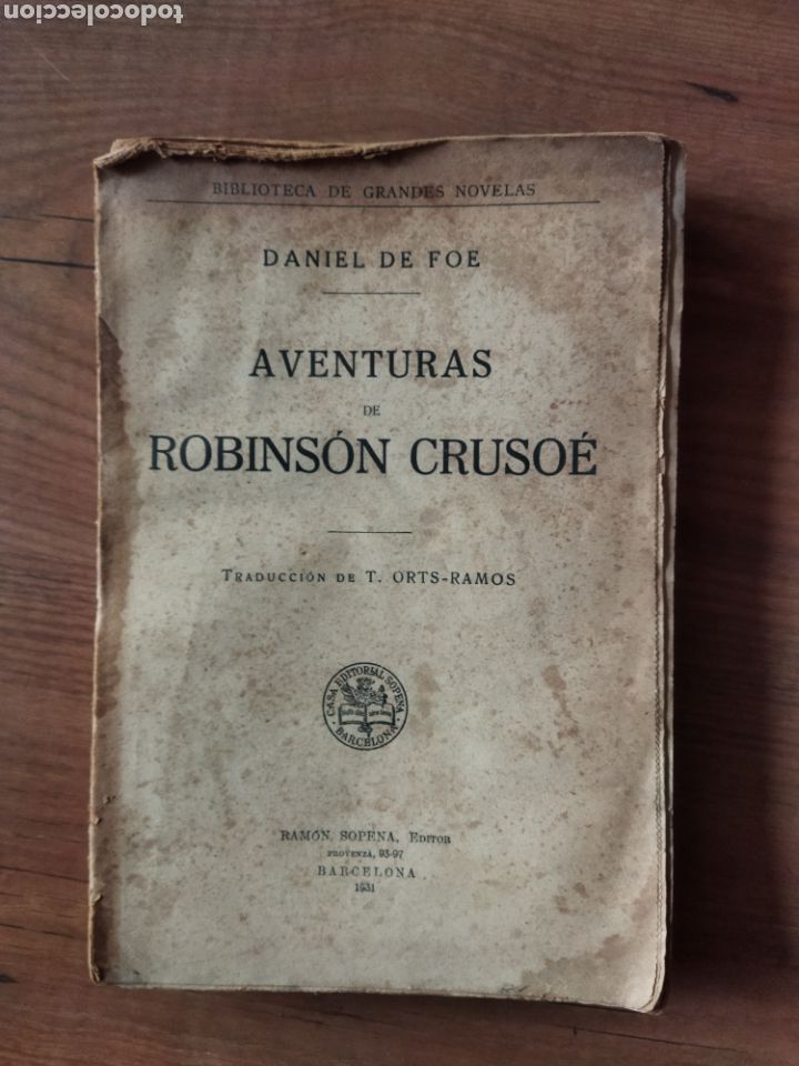 Libros antiguos: Robinson crusoe - Foto 1