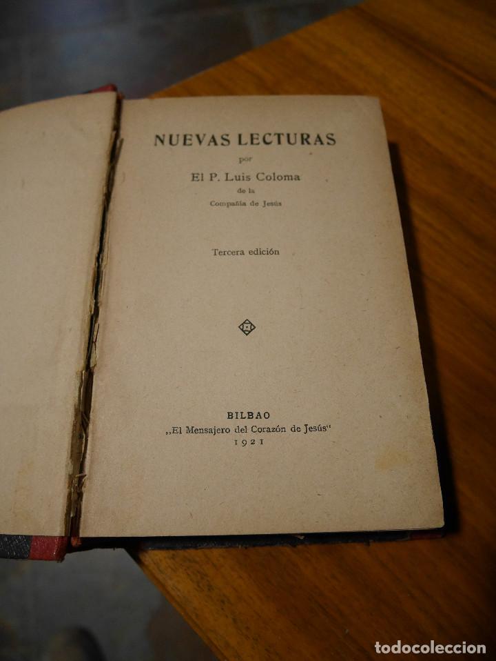 Libros antiguos: Nuevas Lecturas, P. Luis Coloma, 1921 - Foto 2