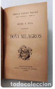 Libros antiguos: DO&Ntilde;A MILAGROS - EMILIA PARDO BAZAN - Foto 1