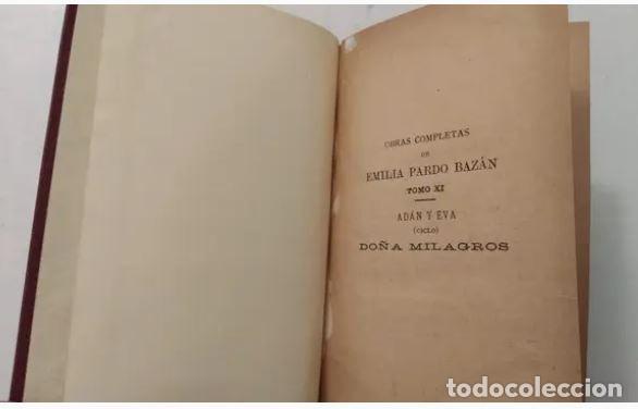 Libros antiguos: DO&Ntilde;A MILAGROS - EMILIA PARDO BAZAN - Foto 4