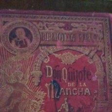 Libros antiguos: DON QUIJOTE DE LA MANCHA - EDICION ILUSTRADA CON MAS DE 300 DIBUJOS - BIBLIOTECA PERLA 1876