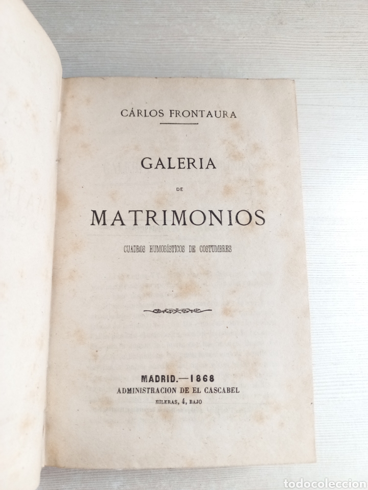 Libros antiguos: Obras de Carlos Frontaura. 1868-1873. - Foto 5
