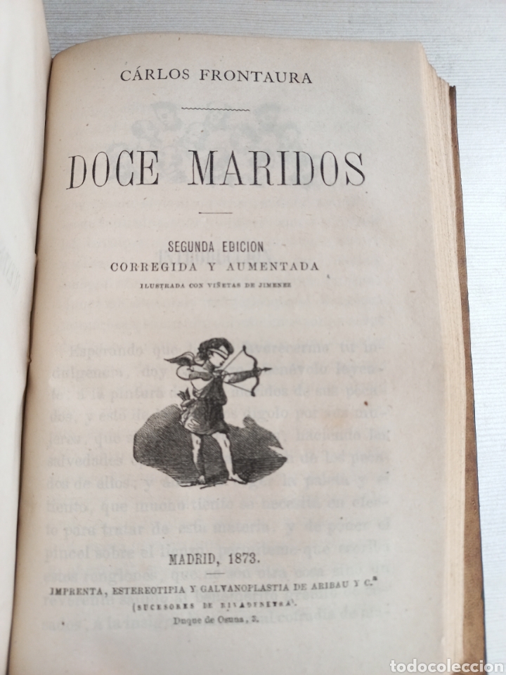 Libros antiguos: Obras de Carlos Frontaura. 1868-1873. - Foto 6