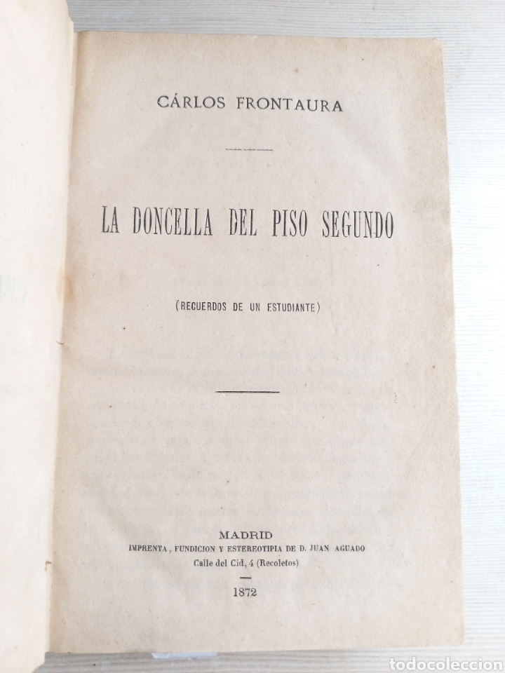 Libros antiguos: Obras de Carlos Frontaura. 1868-1873. - Foto 11