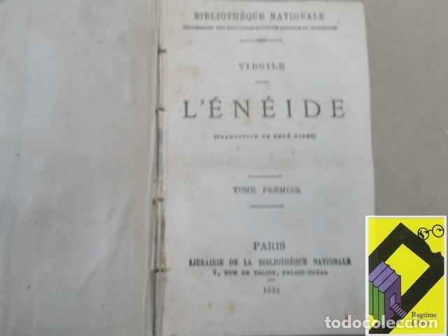 Libros antiguos: VIRGILE: LEneide (2 tomos en un volumen) (Trad:Ren&eacute; Binet) - Foto 2