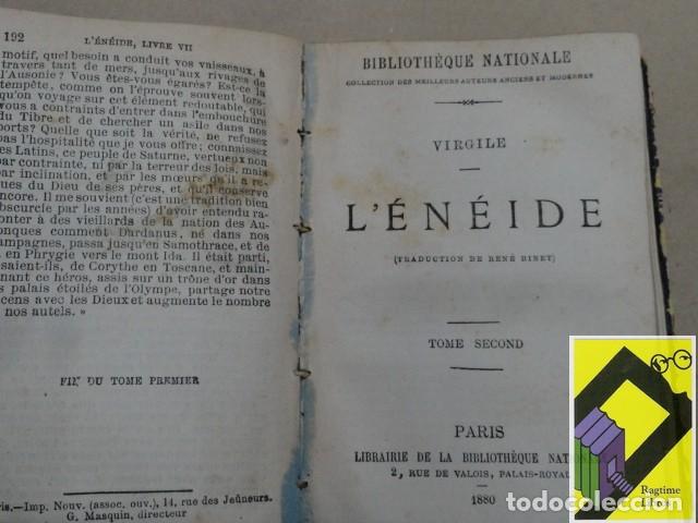 Libros antiguos: VIRGILE: LEneide (2 tomos en un volumen) (Trad:Ren&eacute; Binet) - Foto 3
