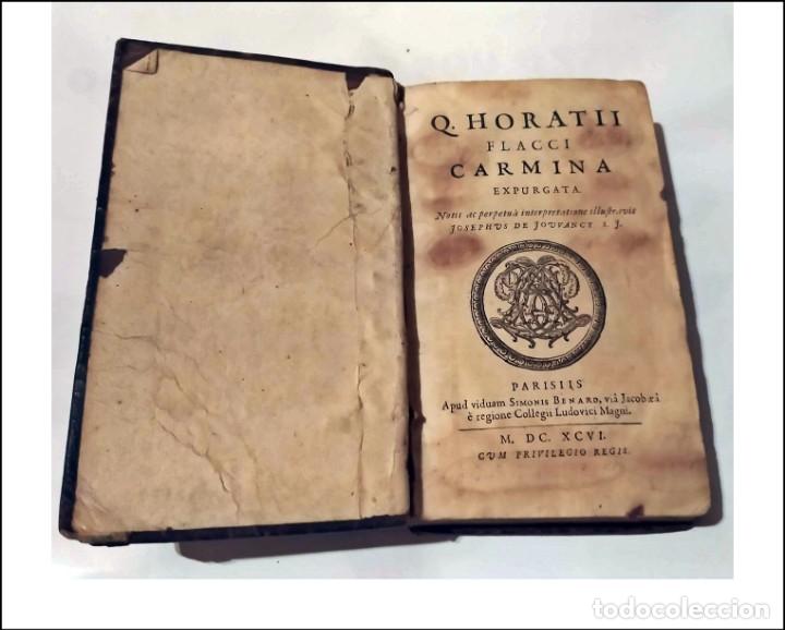AÑO 1696: LIBRO DE HORACIO DEL SIGLO XVII. (Libros antiguos (hasta 1936), raros y curiosos - Literatura - Narrativa - Clásicos)