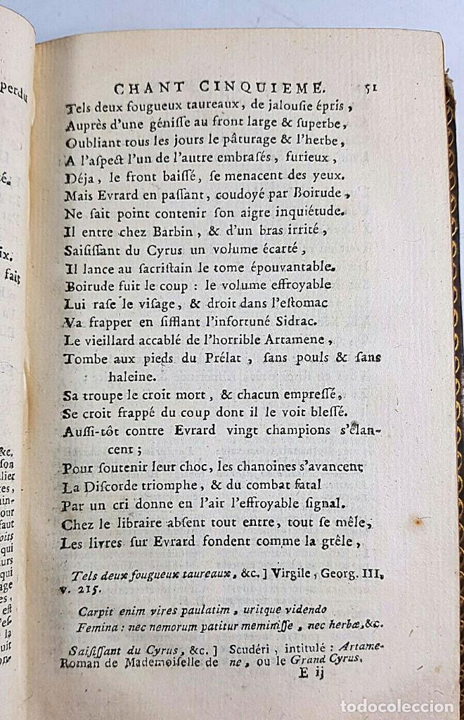 Libros antiguos: AÑO 1768: OBRAS DE BOILEAU. LIBRO DEL SIGLO XVIII. - Foto 4 - 338568188