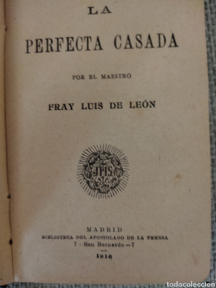 Libros antiguos: La perfecta casada. Fray Luis de Le&oacute;n - Foto 3