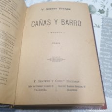 Libros antiguos: VICENTE CAÑAS Y BARRO 1902 F. SEMPERE Y COMPANÍA EDITORES VALENCIA MADRID