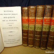 Libros antiguos: (MF) HISTORIA DEL INGENIOSO HIDALGO DON QUIXOTE DE LA MANCHA POR MIGUEL DE CERVANTES 1808 SIERRA. Lote 339839963