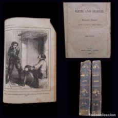 Libros antiguos: LOS TRES MOSQUETEROS - VEINTE AÑOS DESPUÉS - ALEJANDRO DUMAS - 1860