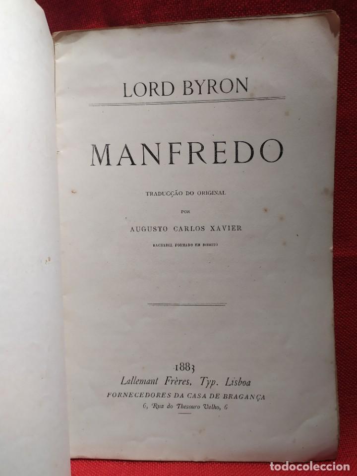 Libros antiguos: 1883. Manfredo. Lord Byron. - Foto 3