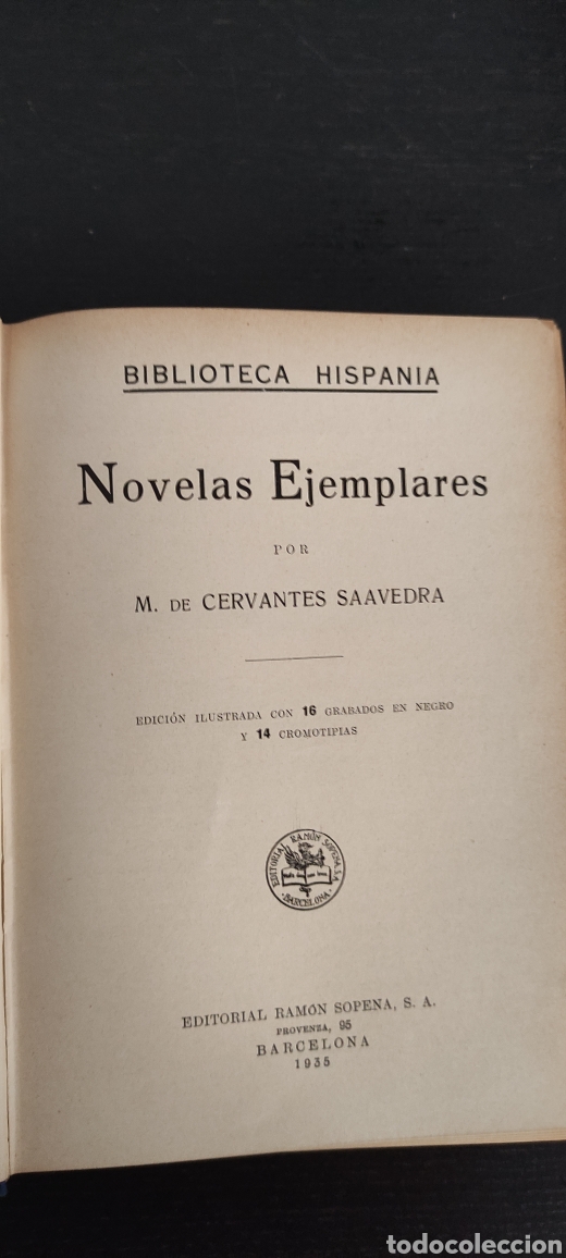Libros antiguos: Novelas Ejemplares, 1935 Sopena - Foto 3