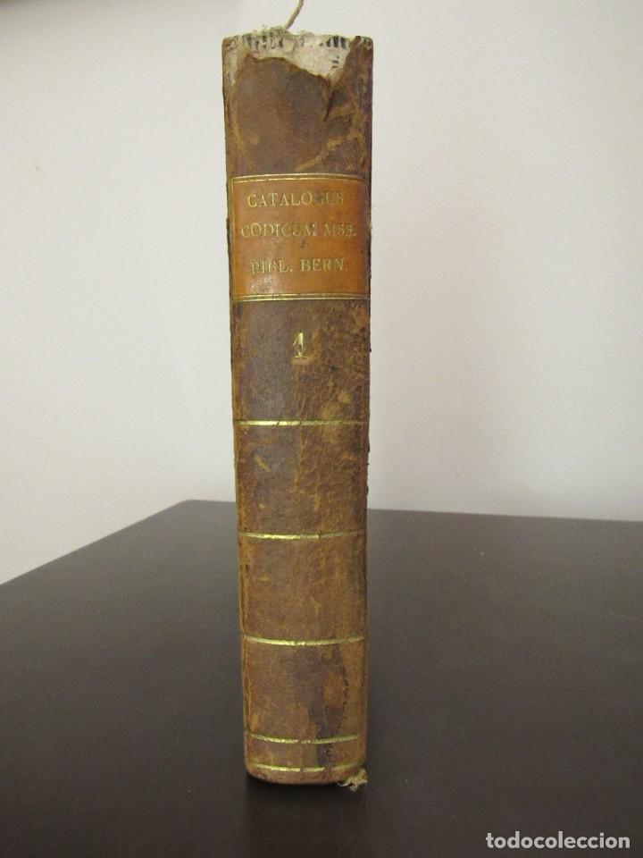 Libros antiguos: J. R. Sinner - Catalogus Codicum Mss. Bibliothecae Bernensis - Foto 2