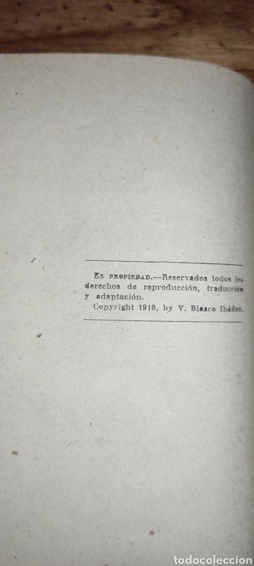Libros antiguos: La Barraca , Blasco Ib&aacute;&ntilde;ez 1919 - Foto 3