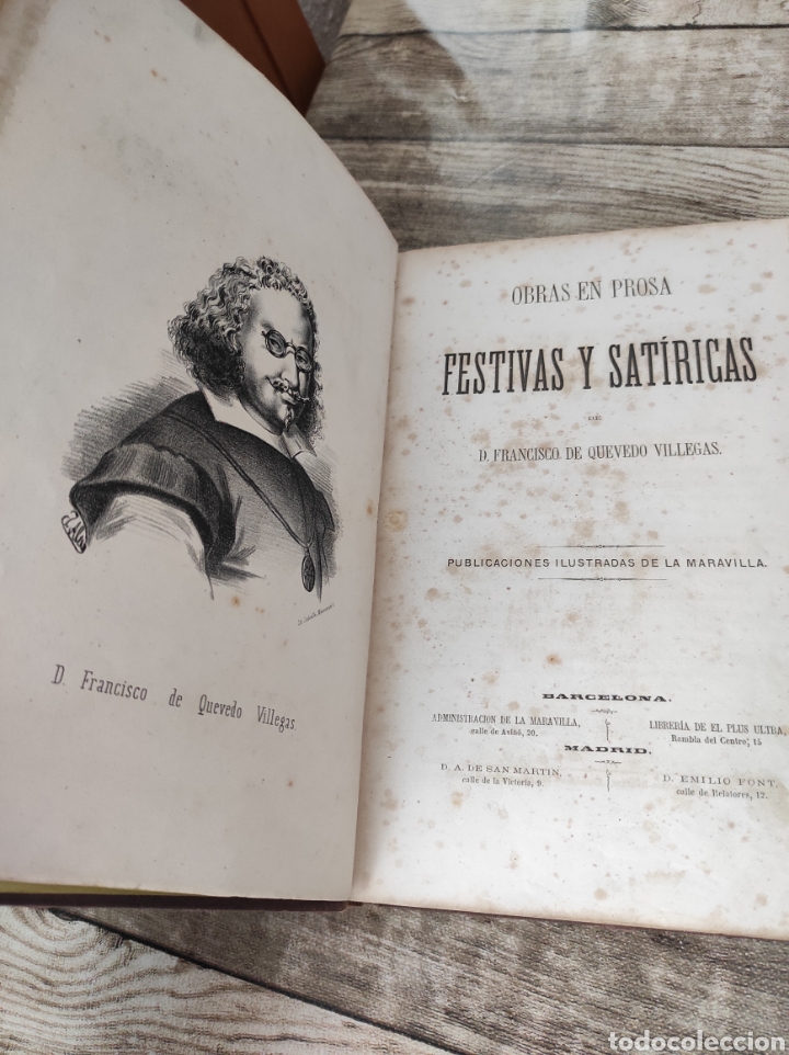 Libros antiguos: OBRAS DE QUEVEDO 1862 - Foto 2