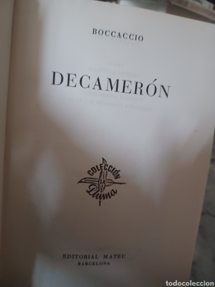 Libros antiguos: Barybook 272. Decamer&oacute;n Boccaccio Mateu - Foto 2