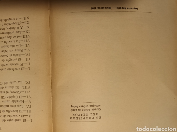 Libros antiguos: LA HERENCIA DEL CAPITAN GIL DIAZ.EMILIO SALGARI. - Foto 4