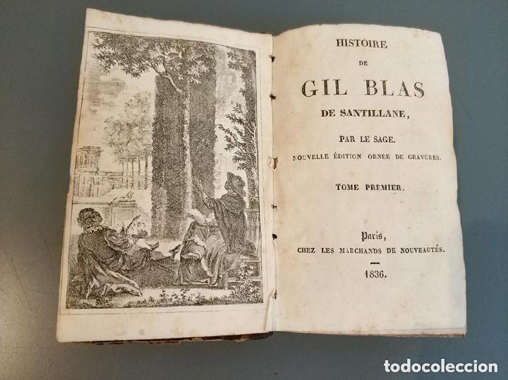 Libros antiguos: Historie de gil blas de santillane Paris a&ntilde;o 1836 - Foto 1