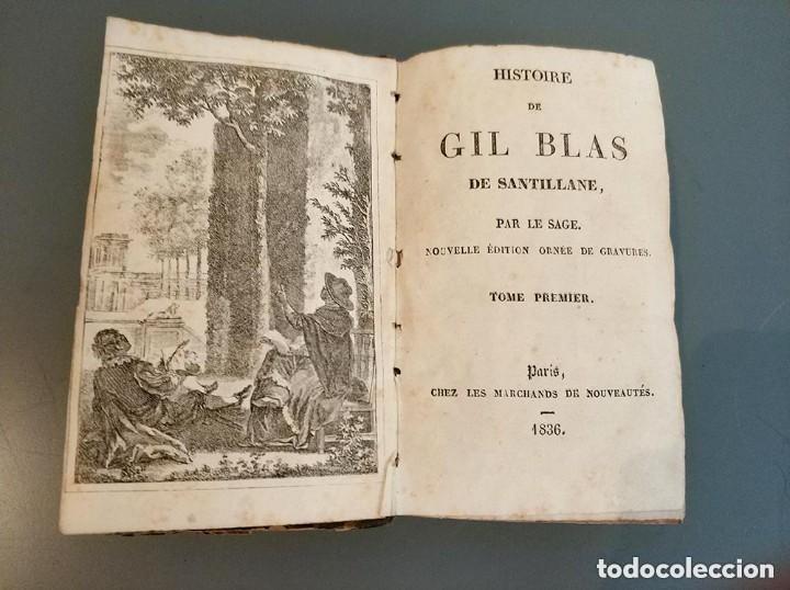 Libros antiguos: Historie de gil blas de santillane Paris a&ntilde;o 1836 - Foto 2